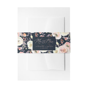 PixDezines Pastel Watercolor Rozen Uitnodigingen Wikkel