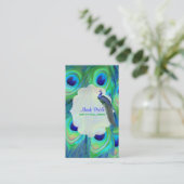 PixDezines paukobalt blauw/waterverf beïnvloedt Visitekaartje (Staand voorkant)
