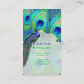 PixDezines paukobalt blauw/waterverf beïnvloedt Visitekaartje (Achterkant)