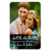 PixDezines pauw foto opslaan datum/DIY kleur + let Magneet (Verticaal)