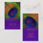 PixDezines Pauw veer Visitekaartje (Voorkant / Achterkant)