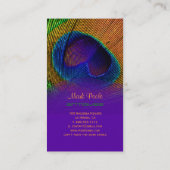 PixDezines Pauw veer Visitekaartje (Achterkant)