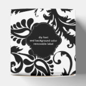 PixDezines pavo damast/DIY kleur Bedankdoosjes (Bovenkant)