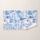 PixDezines Paysage Chinoiserie, Bleu (Serviette à main)