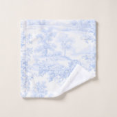 PixDezines Paysage Chinoiserie, Bleu Clair (Gant de toilette)