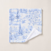 PixDezines Paysage Chinoiserie, Bleu Clair (Gant de toilette)