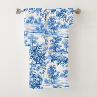 PixDezines Paysage Chinoiserie, Bleu Indigo
