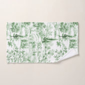 PixDezines Paysage Chinoiserie, Vert Forêt (Serviette à main)