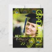 PixDezines Peacock, 2012 Graduation, diy backgroun Kaart (Voorkant)