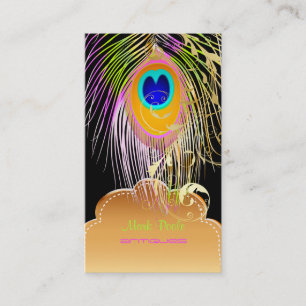 PixDezines Peacock eye+filigraan wervelingen/DIY k Visitekaartje