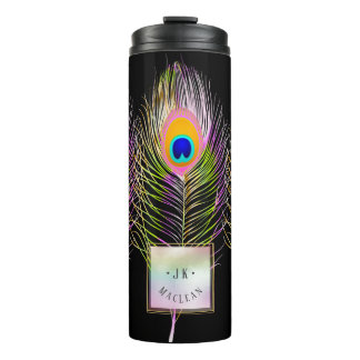 PixDezines Peacock Feather Thermosbeker