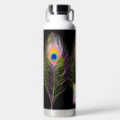 PixDezines Peacock Feather Waterfles (Voorkant)