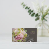 PixDezines peonies bouquets/diy background Visitekaartje (Staand voorkant)