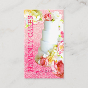 PixDezines PEONIES/FONDANT CAKE/Bakkerij/Pâtisseri Visitekaartje