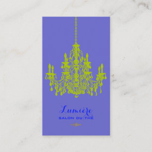 PixDezines peridot groene kroonluchter/DIY kleur Visitekaartje