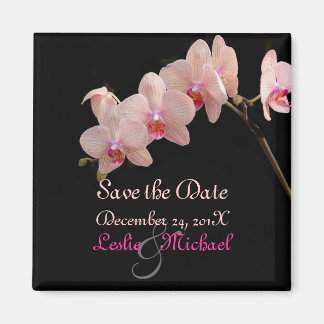 PixDezines Perzik Orchidee, Save the Date Magneet