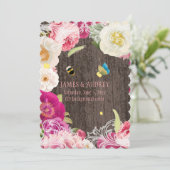 PixDezines pinda's, rozen/roodoute Kaart (Staand voorkant)