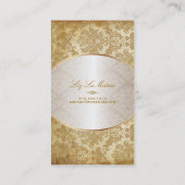 PixDezines piqué damask Visitekaartje (Achterkant)