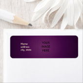 PixDezines Plain Amethyst Eenvoudige Sjabloon Etiket (Insitu)