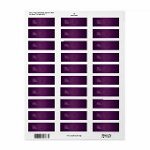 PixDezines Plain Amethyst Eenvoudige Sjabloon Etiket (Full Sheet)