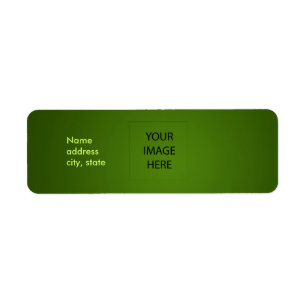 PixDezines Plain Emerald Isle Eenvoudige Sjabloon Etiket