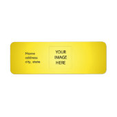 PixDezines Plain Lemon Easy Sjabloon Etiket (Voorkant)
