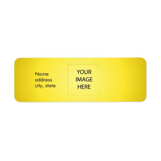 PixDezines Plain Lemon Easy Sjabloon Etiket (Voorkant)