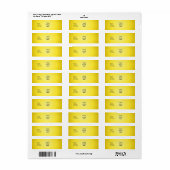 PixDezines Plain Lemon Easy Sjabloon Etiket (Full Sheet)