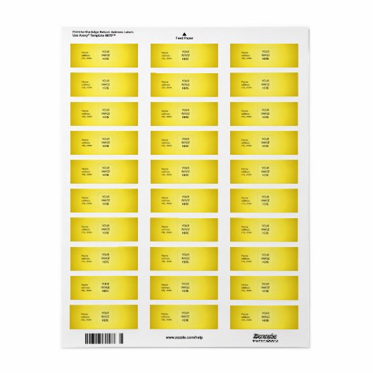 PixDezines Plain Lemon Easy Sjabloon Etiket (Full Sheet)