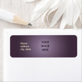 PixDezines Plain Plum Eenvoudige Sjabloon Etiket (Insitu)