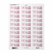 PixDezines Plain Rosequartz Eenvoudige Sjabloon Etiket (Full Sheet)