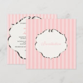 PixDezines Plain stripes/DIY kleur/roze Kaart (Voorkant / Achterkant)