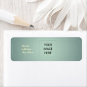 PixDezines Plain Teal Easy Sjabloon Etiket (Insitu)