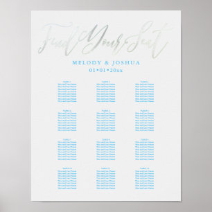 PixDezines Platina Calligrafie, Zitkaarten Poster