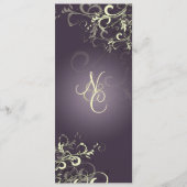 PixDezines PLUM SWIRLS+CREAM WEDDING PROGRAMMA'S (Voorkant)