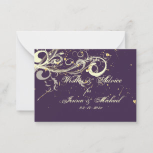 PixDezines Plum Vanilla Fils, Cartes De Conseils