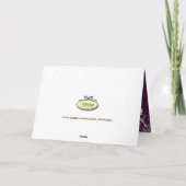 PixDezines Plum Vanilla Swirls Bedankt kaarten (Achterkant)