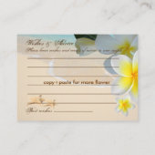 PixDezines Plumeria Leis Voeux + Cartes Conseils (Dos)
