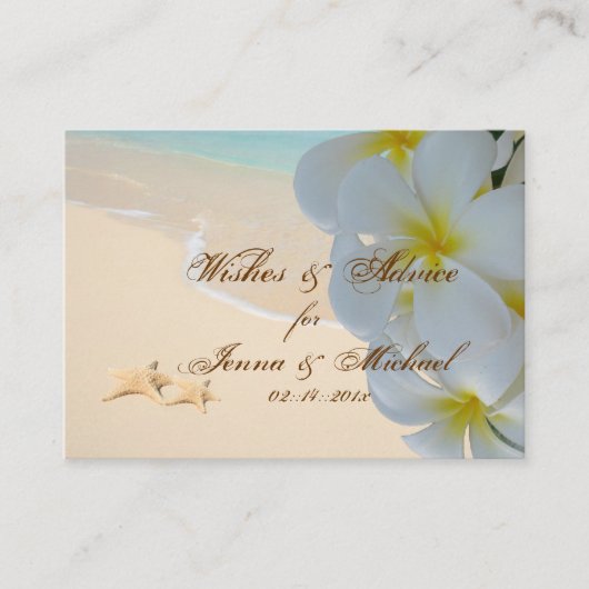 PixDezines Plumeria Leis Wishes + Advice Kaarten (Voorkant)
