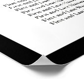 PixDezines Police de calligraphie moderne, Tableau (Coin)