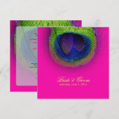 PixDezines psychedelic peace eye/hot roze Kaart (Voorkant / Achterkant)