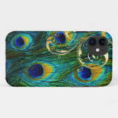 PixDezines Psychedelic Peacock+filigree swirls Case-Mate iPhone Case (Achterkant (horizontaal))