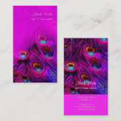 PixDezines Psychedelic Peacock, pas het aan! Visitekaartje (Voorkant / Achterkant)