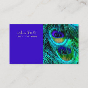 PixDezines Psychedelic Peacock, pas het aan! Visitekaartje