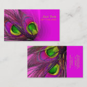 PixDezines Psychedelic Peacock, pas het aan! Visitekaartje (Voorkant / Achterkant)