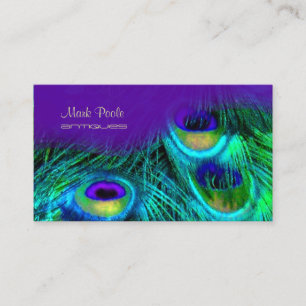 PixDezines Psychedelic Peacock, pas het aan! Visitekaartje