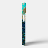 PixDezines Psychedelic Peacocks+Damask Case-Mate iPhone Case (Achterkant / Rechts)
