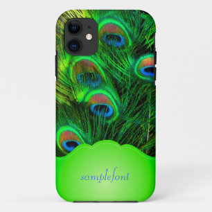 PixDezines psychedelische pauock iPhone 11 Hoesje