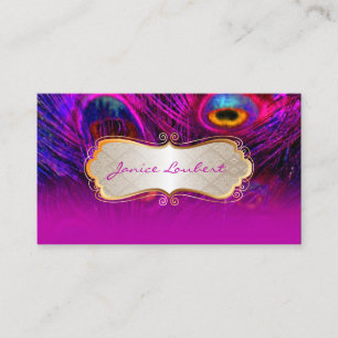 PixDezines psychedelische pauw+gouden rand label