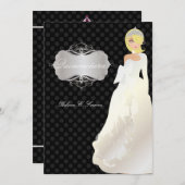 PixDezines Quinceañera/Quince años princess Kaart (Voorkant / Achterkant)